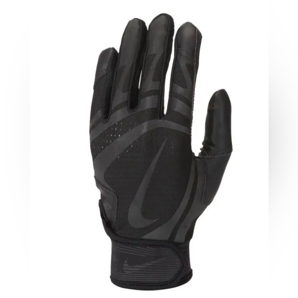 Nike Baseball Batting Gloves Alpha Huarache Edge Adult Large Unisex Black NEW - Picture 2 of 4